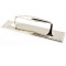 Period Art Deco Pull Handle on Backplate - Polished Nickel