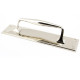 Period Art Deco Pull Handle on Backplate - Polished Nickel
