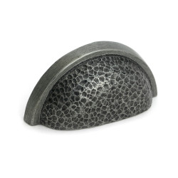 Pewter Hammered Regency Drawer Pull