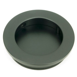 Plain Round Pull - Matt Black