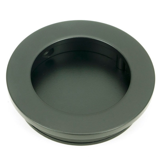 Plain Round Pull - Matt Black