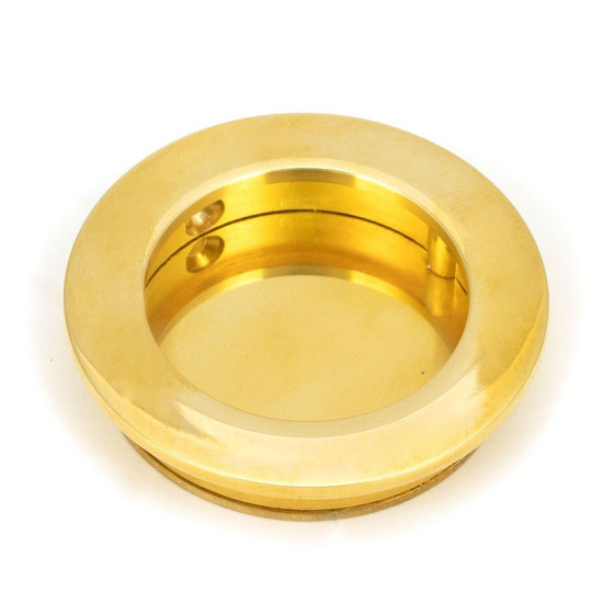 Plain Round Pull - Polished Brass