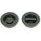 Plain Round Pull Privacy Set - Matt Black