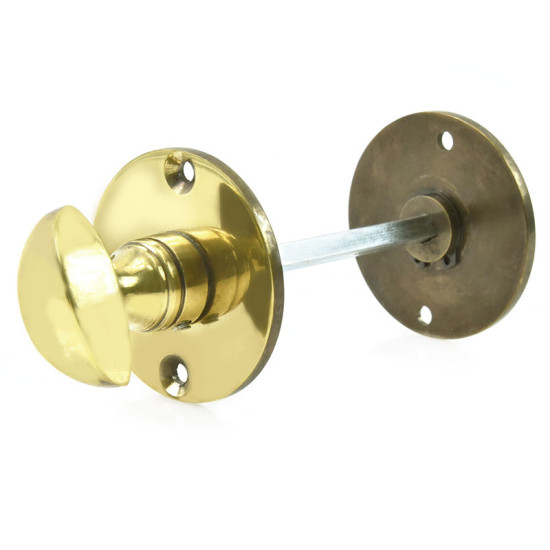 Polished Brass Lady Bathroom Thumbturn