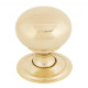 Polished Brass Mushroom Cabinet Knob