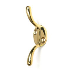 Polished Brass Newbury Cleat Hook