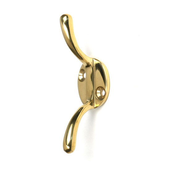 Polished Brass Newbury Cleat Hook