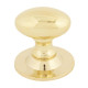 Polished Brass Oval Cabinet Knob