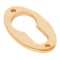 Polished Brass Oval Euro Escutcheon