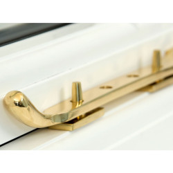 Polished Brass Pear Drop Casement Stay