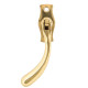 Polished Brass Pear Drop Espagnolette Casement Fastener
