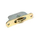 Polished Brass Radiused Sash Pulley 75kg