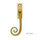 Polished Brass Slim Monkeytail Espagnolette Casement Fastener