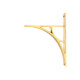 Polished Brass Tyne Shelf Bracket