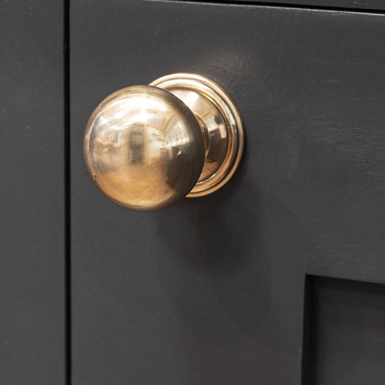 Polished Bronze Mushroom Cabinet Knob