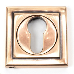 Polished Bronze Square Euro Escutcheon