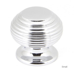 Polished Chrome Beehive Cabinet Knob