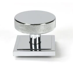 Polished Chrome Brompton Centre Door Knob (Square)