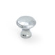 Polished Chrome Hammered Cabinet Knob - Small