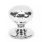 Polished Chrome Hammered Mushroom Cabinet Knob