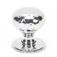 Polished Chrome Hammered Mushroom Cabinet Knob