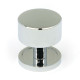 Polished Chrome Kelso Cabinet Knob on Round Rose