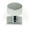 Polished Chrome Kelso Cabinet Knob on Square Rose