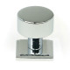 Polished Chrome Kelso Cabinet Knob on Square Rose