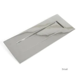 Polished Chrome Letter Plate