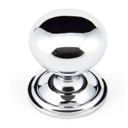 Polished Chrome Mushroom Cabinet Knob