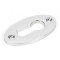 Polished Chrome Oval Escutcheon