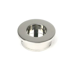 Polished Marine SS (316) 34mm Round Finger Edge Pull