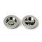 Polished Marine SS (316) 60mm Plain Round Pull - Privacy Set
