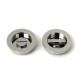 Polished Marine SS (316) Plain Round Pull - Privacy Set