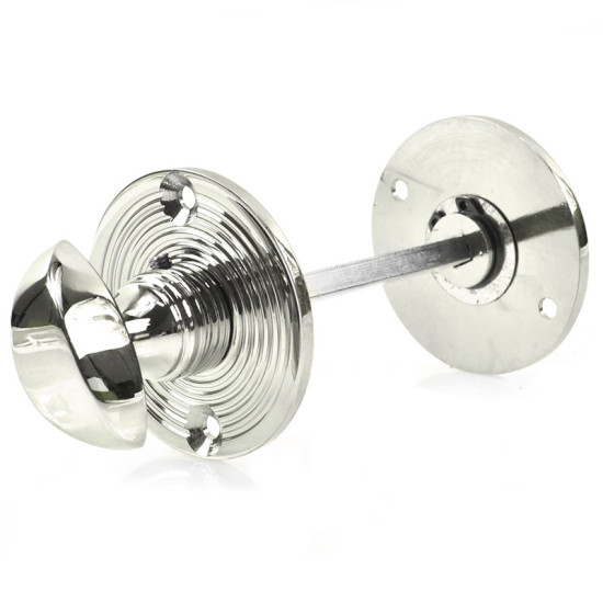 Polished Nickel Beehive Bathroom Thumbturn
