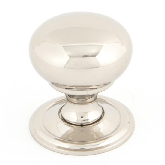 Polished Nickel Mushroom Cabinet Knob