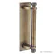 Pull Handle on Plate - Reeded Finials