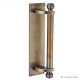 Pull Handle on Plate - Reeded Finials
