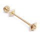 Cast Iron Radiator Wall Stay Fixing - Brass