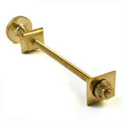 Cast Iron Radiator Wall Stay Fixing - Unlacquered Brass