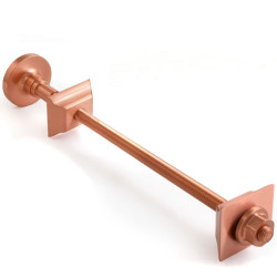 Cast Iron Radiator Wall Stay Fixing - Brushed Copper