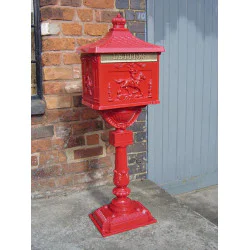 Red Free Standing Post Box