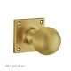 Reeded Ball Door Knob on a Square Rose