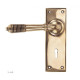 Reeded Lever - Polished Bronze