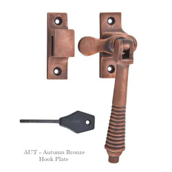 Reeded Lockable Casement Fastener