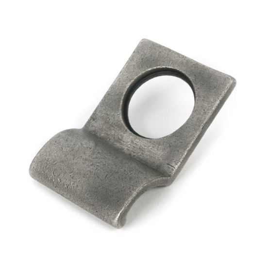 Rustic Cylinder Latch Cover - Antique Pewter