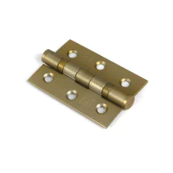 Satin Brass Ball Bearing Butt Hinge (Pair)