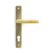 Satin Brass Brompton Slimline Sprung Lever Espagnolette - Satin Brass