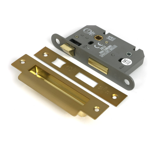 Satin Brass Heavy Duty Bathroom Mortice Lock