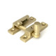 Satin Brass Mushroom Quadrant Fastener - Narrow